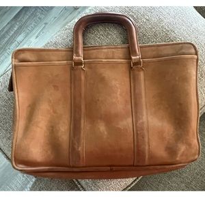 Coach vintage Bonnie Cashin camel leather  handbag briefcase SuPeR RaRe!🙌🏻